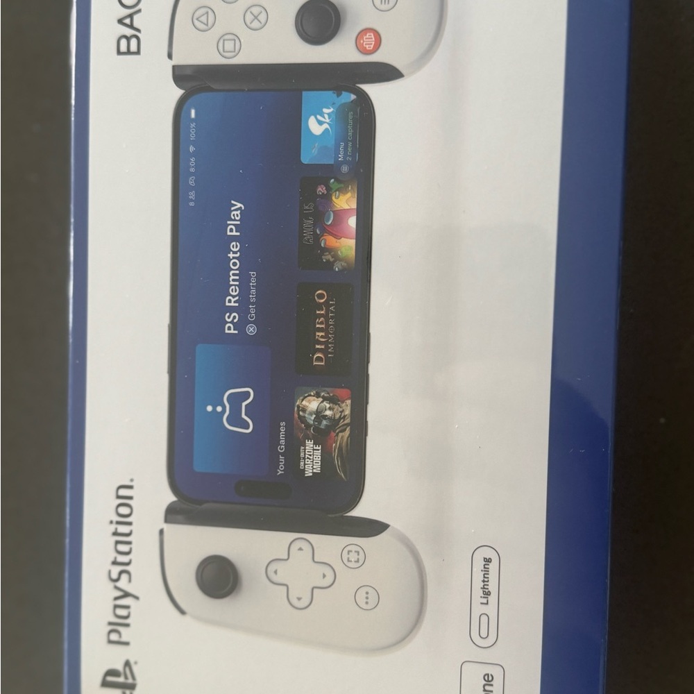Sony Blue and White Handheld Gaming Console